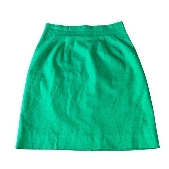 Prophecy Vintage A-Line Emerald Green Skirt Size 6/M - Picture 1 of 9